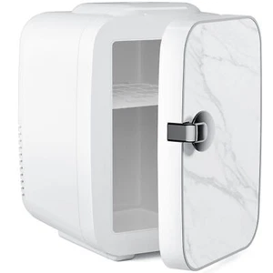 Car Refrigerator Portable Mini Compact Fridge 4L/6 Can Cooler & Warmer SkinCare - Picture 1 of 18