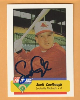 Scott Coolbaugh Louisville Redbirds AUTO Signed 1994 Fleer AAA All-Star card - Image 1 of 2