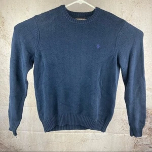 Penguin by Munsingwear Mens Size Medium Navy Blue Knit Sweater - Picture 1 of 4