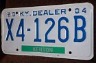2004  Kentucky  License Plate  ***  Dealer  *** Kenton County