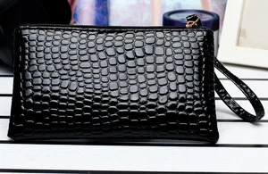 Women FAUX Leather Zipper Clutch MINI Cross Body Shoulder Messenger Bag - Picture 1 of 16