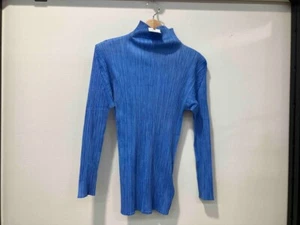 [ISSEY MIYAKE] ISSEY MIYAKE PLEATS PLEASE Long-sleeved T-shirt, blue - Picture 1 of 5