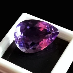 Pear Cut Loose Gemstone Certified 10.50 Ct Natural Beautiful Amethyst - Picture 1 of 4