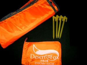 DESERT FOX DURABLE -LIGHT-WEIGHT-WATER-PROOF GROUND OR TENT TARP  MAT 59"X 78" - Picture 1 of 4