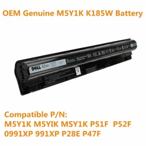 M5Y1K P51F Battery for Inspiron 17-5755 17-5756 17-5758 17-5759 15-3551 15-3552 - Picture 1 of 5
