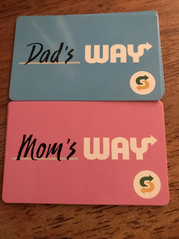 Subway Dad's & Mom’s Way Gift Card No $ Value Collectible… - Image 1 of 2