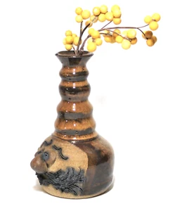 Gesicht Vase Ausläufer Kunstkeramik - Bild 1 von 8