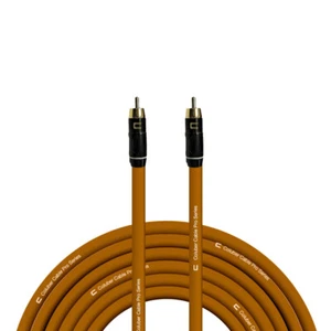 RCA Male Unbalanced Audio Phono Cable Custom Length, Color Connector Cord - Picture 1 of 18