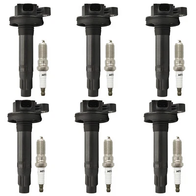6 bobinas de encendido y 6 bujías de iridio para Ford Transit-150 Transit-250 3,7 L Foto 1 de 4