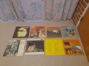 Collection of 8 German vinyl LPs Records Folk Marches BBC Language Pop - Picture 1 of 1