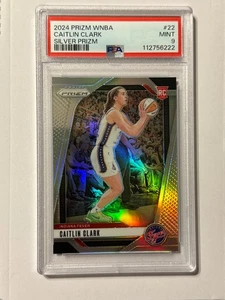 2024 Panini Prizm WNBA Basketball Caitlin Clark Silver Prizm RC #22 PSA 9 - Picture 1 of 2