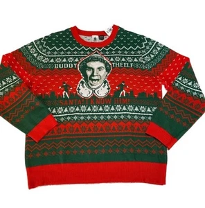 Buddy The Elf “Santa I Know Him!” Ugly Christmas Sweater Size XXL Brand New - Picture 1 of 7
