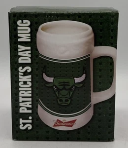 Chicago Bulls SGA St. Patrick's Day Budweiser Green Mug Brand New - Picture 1 of 6
