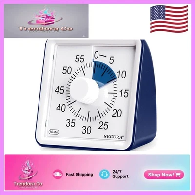 Adjustable Volume 60-Minute Visual Timer - Perfect for Home, Office & Classroom - Image 1 of 4