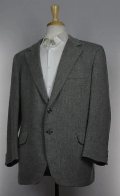 Oxxford Clothing Lake Forest Mens Thick Woven Tweed Wool Sport Coat Jacket 43 R - Image 1 of 4