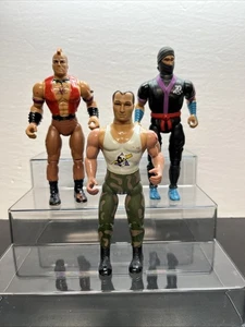 VTG Coleco Rambo Lot Mad Dog Havoc Black Dragon Action Figures 1980s W5 - Picture 1 of 7