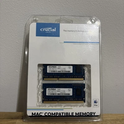 Elpida 1R x 8 PC3 12800S  2 x 2 GB Ram Apple Mac Compatible NEW&SEALED - Image 1 of 2