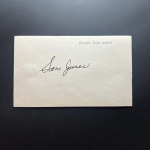 Sad Sam Jones Signed Index Card JSA LOA New York Yankees Red Sox - Picture 1 of 3