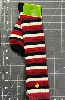 Calcetines hasta la rodilla Kate Spade - Metálicos Cereza Crema Carmesí y Negro Talla Única OTC Foto 1 de 3