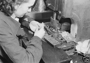 FOTO 1936 EN HAMILTON WATCH COMPANY EN LANCASTER, PA - 8" por 10" - BONITO - Imagen 1 de 1