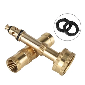 3/4" Brass Nozzle High Pressure Twist Water Hose Sprayer Garden Accessories - Picture 1 of 12