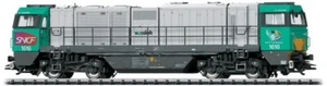 TRIX 22922 1616 Alpha Trains/SNCF grigia cabine verdi, fascia gialla DCC SOUND - Foto 1 di 8