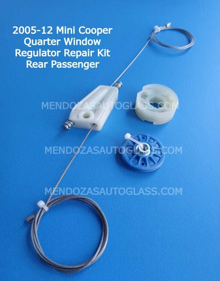 2004-12 Mini Cooper Conv. Quarter 窗口调节器维修套件后乘客 — 第 1/1 张图片