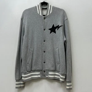 BAPE OG BapestaVarsity Jacket Gray Nigo Era Size M - Picture 1 of 15