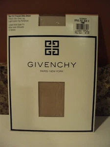 Givenchy Paris NY Vintage French Ultra Sheer Pantyhose C Fawn 1993 Light Control - Picture 1 of 5