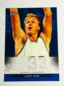 2012 Leaf Metal Blue Holo PROOF MISSING AUTO & #/25 Larry Bird Boston Celtics - Picture 1 of 2