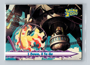 ⚫ Topps Blue Logo - 1 Down, 3 To Go #16 - Pokemon 2000 The Movie Animation