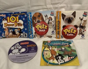 Lote de 5 juegos de PC-PETZ DOGZ y gatos, 101 mascotas cachorros + 3 juegos más de CD-ROM para PC - Imagen 1 de 2
