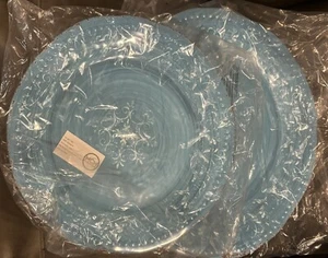 MCM Melamine serving platter X2 Large 19” & 17” Teal Beautiful & Unique New - Picture 1 of 7