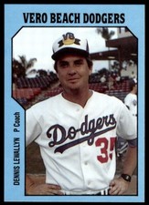 1985 TCMA Vero Beach Dodgers Dennis Lewallyn Vero Beach Dodgers #25