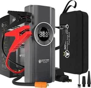 Instant Power 2500A USB Car Jump Starter, Power bank, Air Compressor - Picture 1 of 7