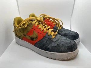 Size 13 - Nike Air Force 1 '07 LV8 Dark Sulphur Tie-Dye - Picture 1 of 8