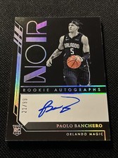 22-23 Panini Noir Rookie Autographs Holo Silver 21/99 Paolo Banchero RC SP Magic