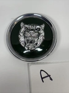JAGUAR XJ6 XJS XJ8 XK8 OEM Wheel Center Cap Silver Green Chrome Edge (One) A - Picture 1 of 3