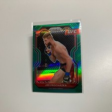 Jiri Prochazka 2021 Panini Prizm UFC Green Refractor Rookie Card #84  A