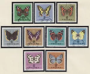 Poland Fauna Insects Butterflies set 1967 PO - Picture 1 of 1