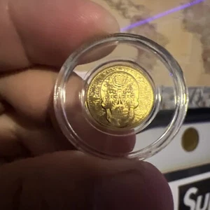 1/100th oz .9999 Fine GOLD Skull Dia De Los Muertos in Capsule FRACTIONAL GOLD - Picture 1 of 20