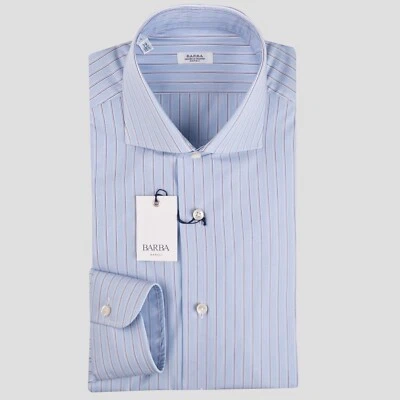 CAMISA BARBA NAPOLI NUEVA 100% ALGODÓN TALLA 17.5 US 44 EU BNSS17 Foto 1 de 3