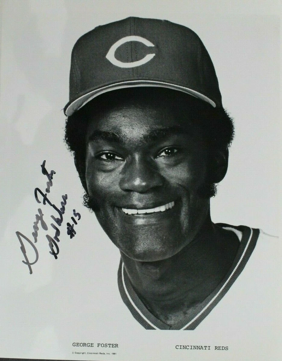 辛辛那提红人队乔治·福斯特美国职棒大联盟亲笔签名照片| eBay