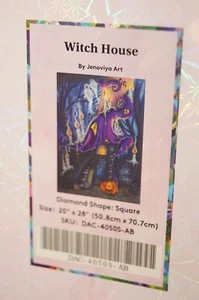 Diamond Art Club DIY Square Kit WITCH HOUSE Mushroom Halloween FANTASY 20x28 NEW - Picture 1 of 3