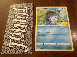 2021 MCDONALDS POKEMON NON HOLO SOBBLE CARD 24/25 25TH ANNIVERSARY PACK SHINY - Picture 1 of 1