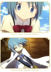 2 piezas postal Puella Magi Madoka Magica anime Miki Sayaka - Imagen 1 de 4