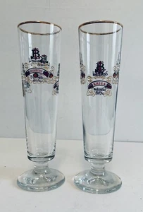 Vasos de cerveza belgas Lindemans Pilsner Peche Framboise Kriek Pomme Merchant Vin - Imagen 1 de 20