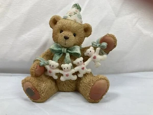 Cherished Teddies “ Unfolding Happy Wishes Four You” 1992 Age 4 Ornament - Picture 1 of 3