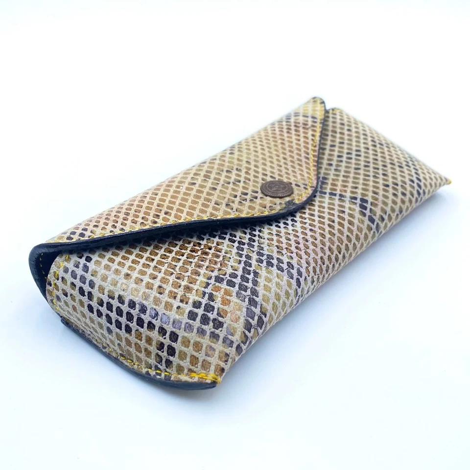 Portable Soft Leather Glasses Sunglasses Red Cover Case Glasses Storage Case - Image 1 of 4