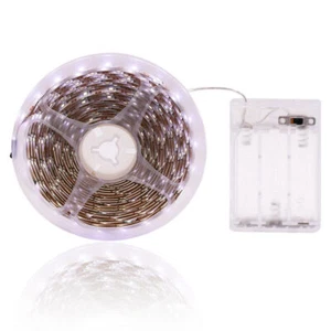 Under Cabinet Led Strip Lights Flexible Tape Kitchen Lighting Battery Powered UK - Picture 1 of 13